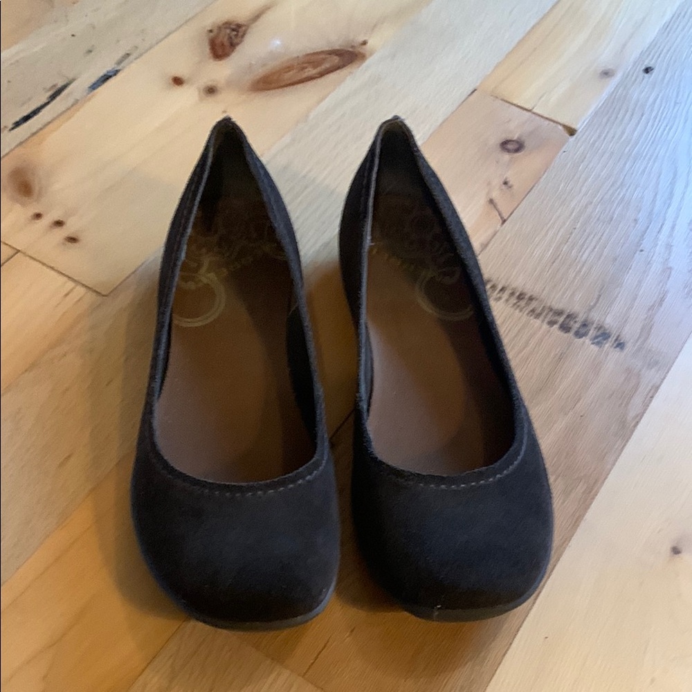 Merrill chocolate brown suede ballerina flats size 9.5